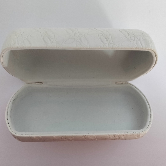 Oakley Sunglasses Case Hard Protector white faux leather - Picture 4 of 5